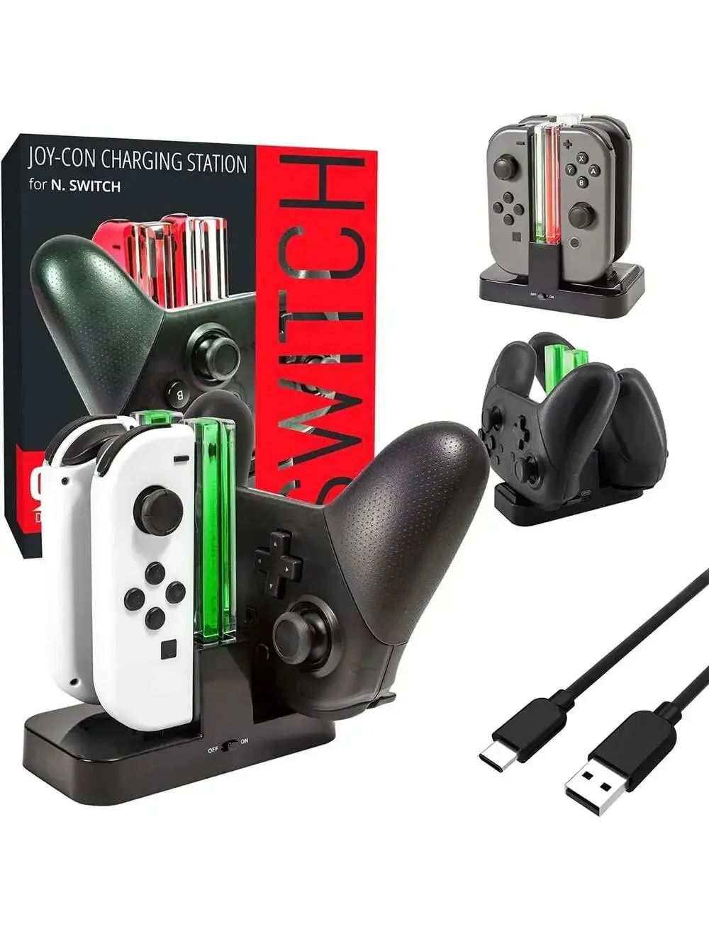 Orzly Ultimate Charging Station For Switch Oled